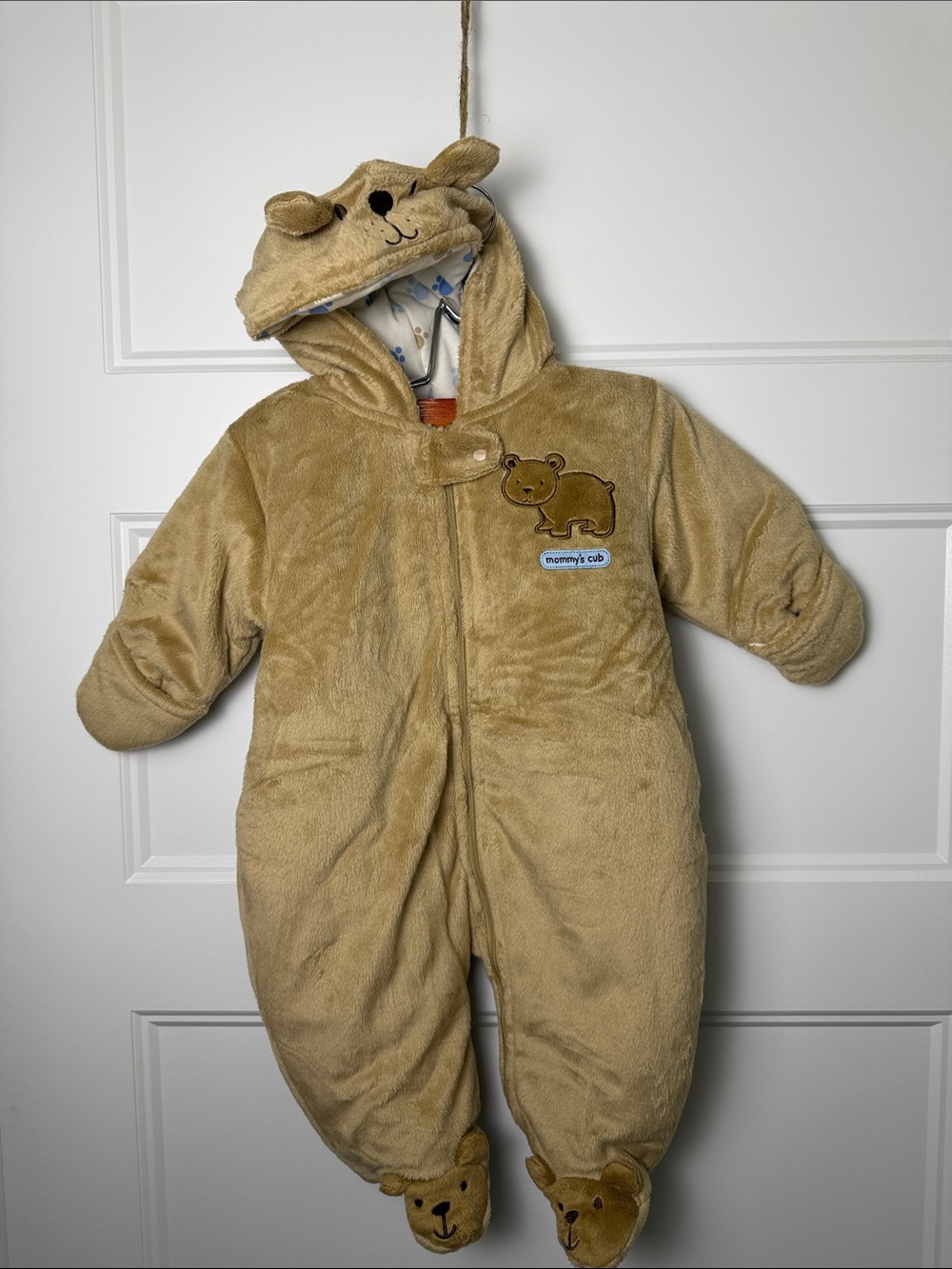 Carters Cozy Bear Hooded One-Piece Snowsuit